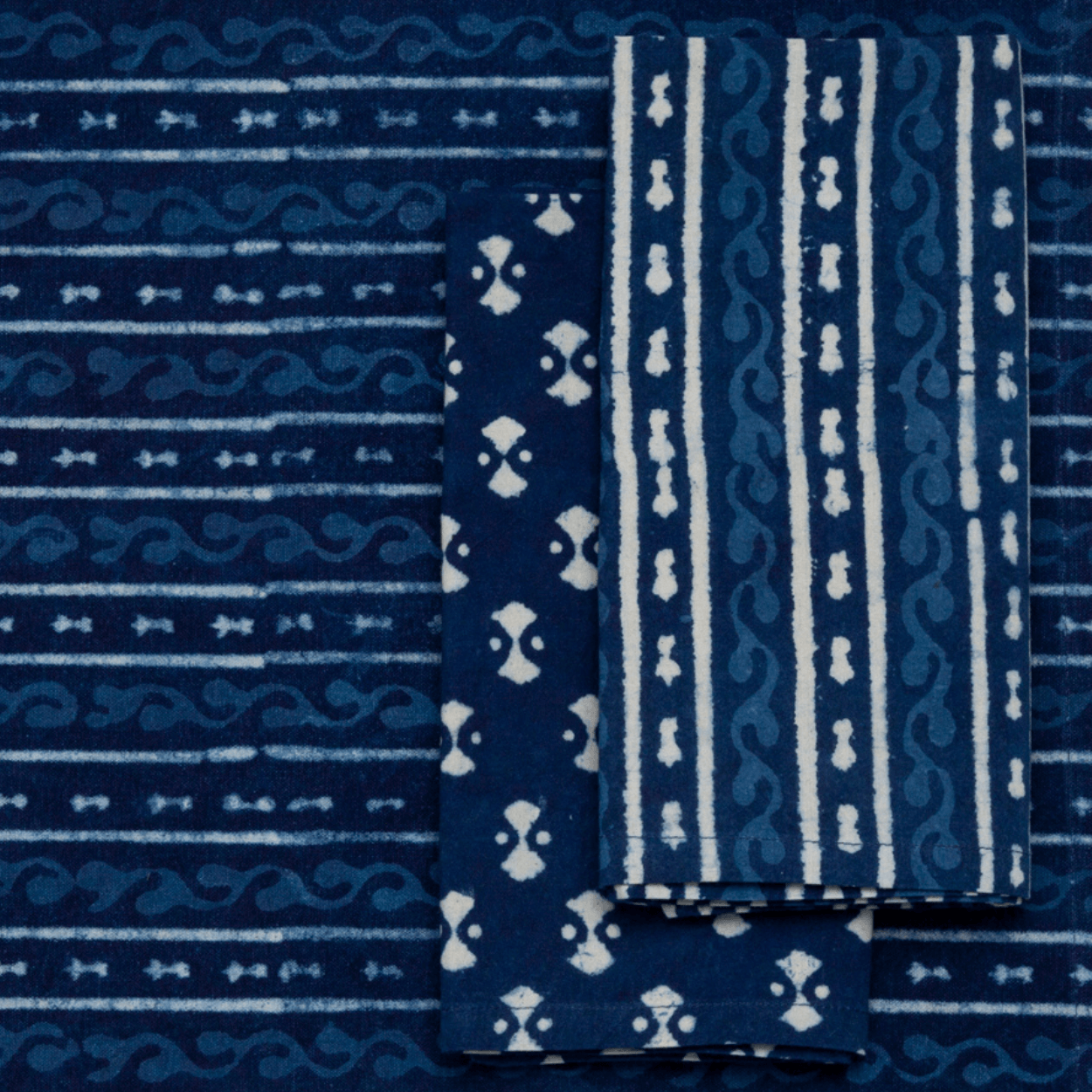 Indigo & Resist Printed